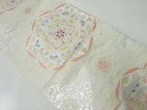 アンティーク　華紋模様織出し袋帯（材料）